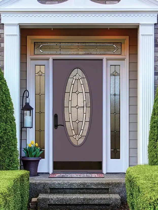 brown entry door