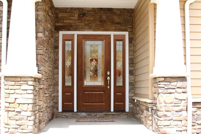 wood entry door